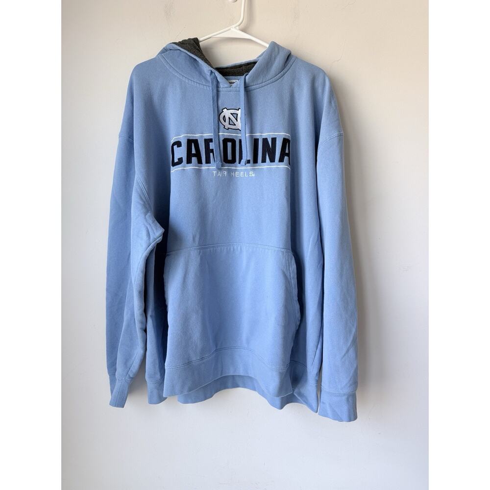 North Carolina Tar Heels Hoodie Sweatshirt Pullover Men's 2XL Blue Champion UNC